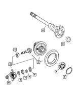 68018971AA - Rear Wheel Drive; Differential and Drive Line: Differential Washer for Mopar Image