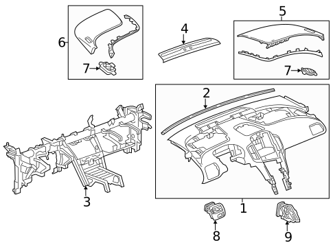 Instrument Panel for 2014 Chevrolet Volt #0