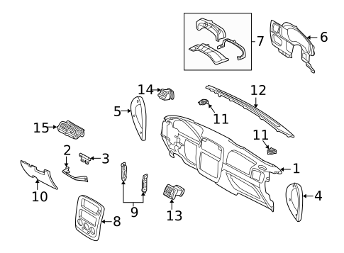 Instrument Panel for 2005 Mercury Mountaineer #0