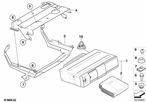 Cd Changer for 2009 BMW 328i #0