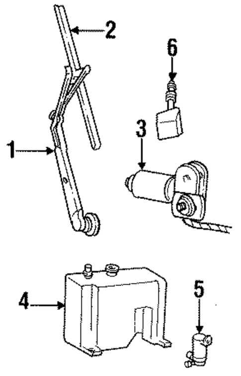 Rear Wiper Components for 1991 Mazda Navajo #0