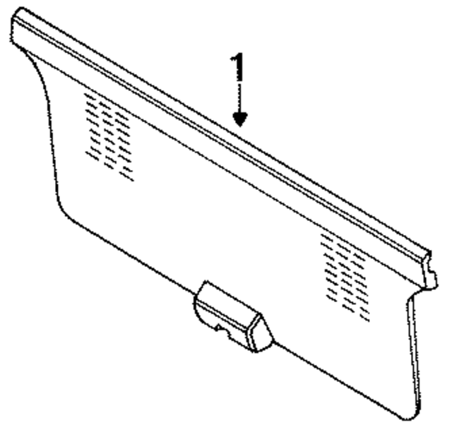 55215032 - Body: Lift Gate Trim for Mopar Image