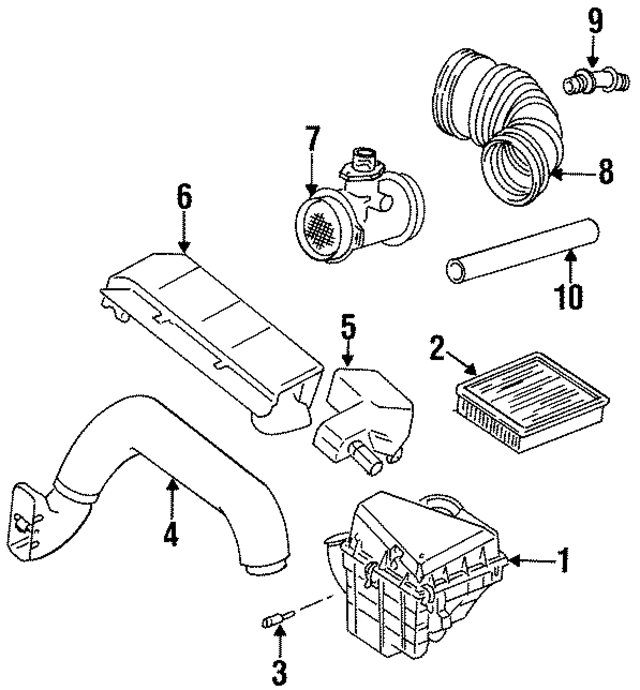 13711743320 - Engine: Intake Tube for BMW Image