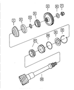 4412832AB - Automatic Transaxle 4 Speed: Output/transfer Shaft Spacer for Mopar Image image