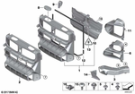 51717180625 - : Air Duct, Engine Oil Cooler, Front Left for BMW Image