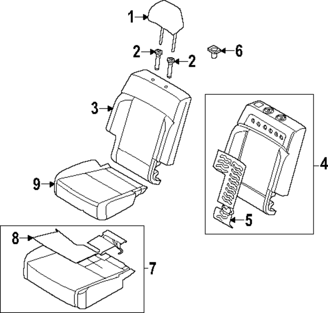 89260R6010X6N - : Seat Cover for Hyundai Image