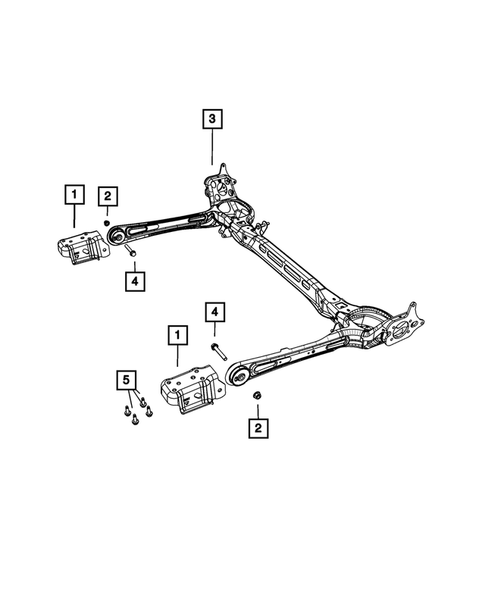 Rear Axle Assembly for 2019 Dodge Grand Caravan #0