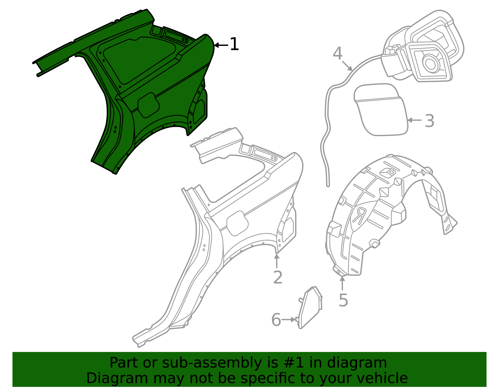 Genuine OEM Ford Part - Panel Body Side R2TZ-58278A92-A | Genuine OEM ...
