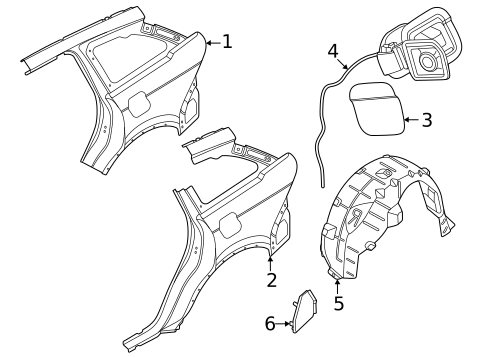 Fuel Door for 2026 Lincoln Nautilus #0