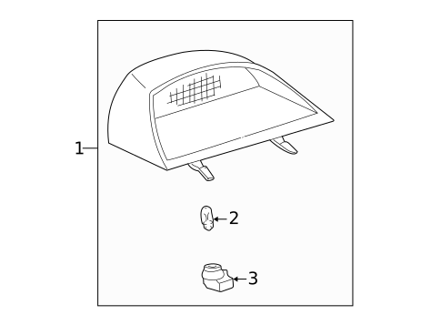 High Mounted Stop Lamp for 2005 INFINITI Q45 #0