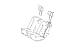 1269702650 - Rear Seat Bench: Head Restraint for Mercedes-Benz Image