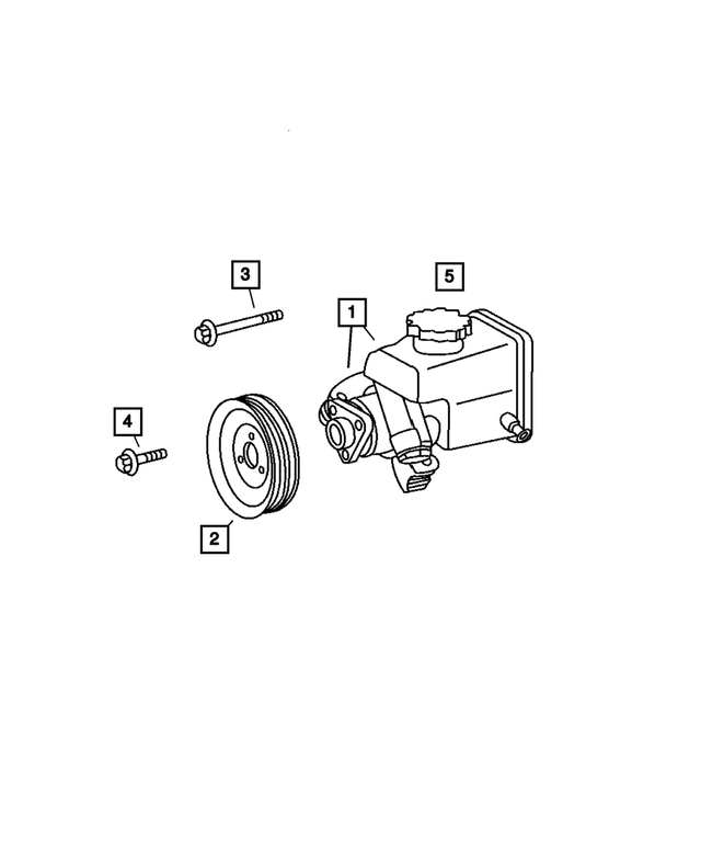 5119548AA - Steering: Power Steering Pump for Mopar Image