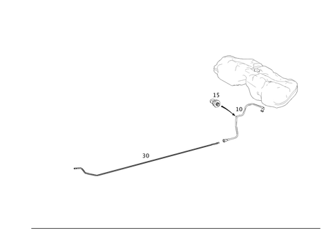 Fuel Lines, Gasoline Vehicles for 2008 Mercedes-Benz GL550 #0