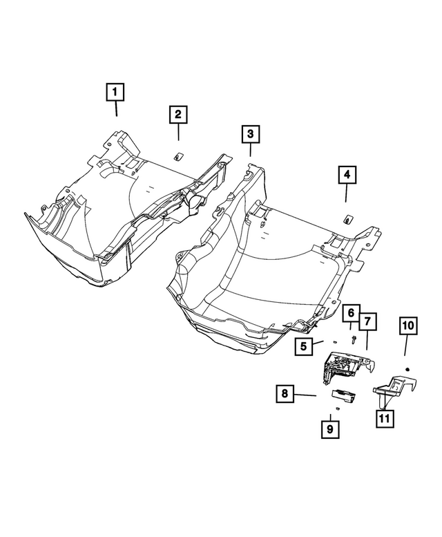 6DB06DX9AC - Interior Trim: Front Floor Carpet for Dodge: Charger Image