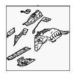 95C805140YGRV - : Apron Assembly for Porsche Image