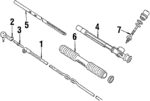 26045047 - Steering: Tie Rod for Buick: Skyhawk, Skylark, Somerset, Somerset Regal | Cadillac: Cimarron | Chevrolet: Beretta, Cavalier, Corsica | Oldsmobile: Achieva, Calais, Firenza | Pontiac: Grand Am, J2000 Sunbird, Sunbird Image