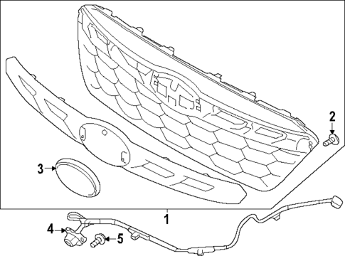 Grille & Components for 2022 Subaru Outback #0