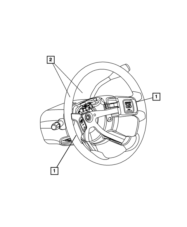56049424AI - Electrical: Steering Wheel Wiring for Mopar Image