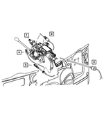 4578074AA - Automatic Transmission 5 Speed [DGJ]: Gear Selector Cable for Mopar Image