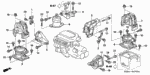 36534RCJA00 - Body/Air Conditioning: STAY, FR. OXYGEN SENSOR for Honda Image