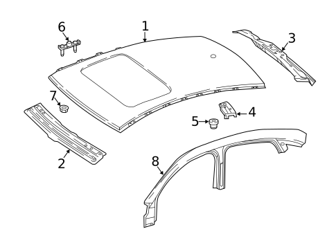 Roof & Components for 2019 Mercedes-Benz GLC63 AMG S #0