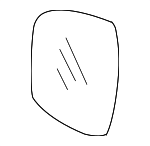 7B0857521D - : Mirror Glass for Volkswagen Image