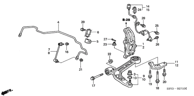 Front Lower Arm for 2000 Honda Insight #0
