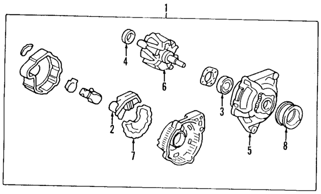 31100P1EA01RM - : Alternator for Honda Image