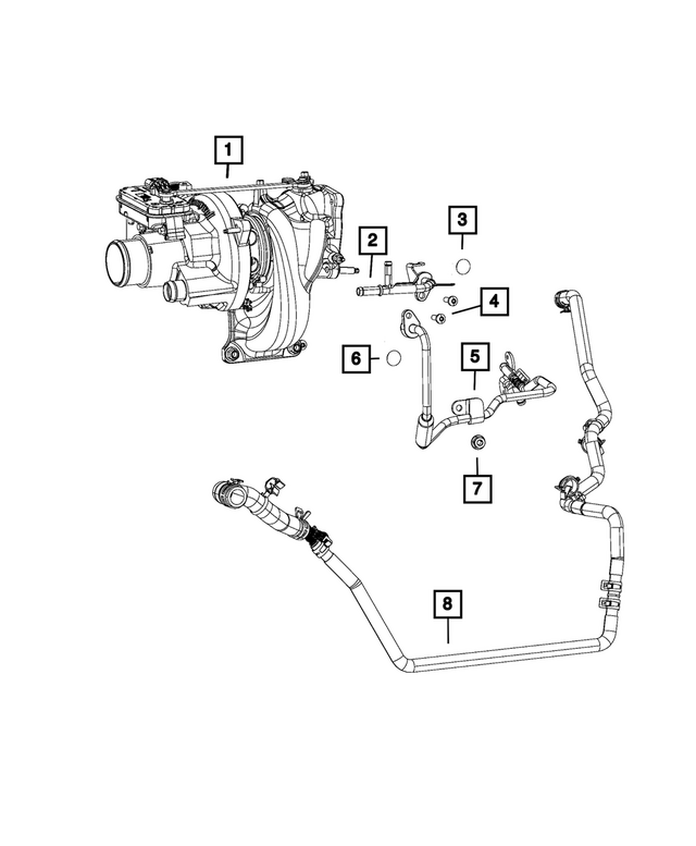 4893763AE - Cooling: Coolant Tube for Mopar Image