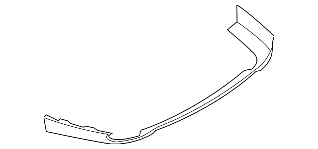 FORME ダウンジレ NEW OEM Ford Rear Bumper Lower Valance Panel DS7Z-17810-CAPTM