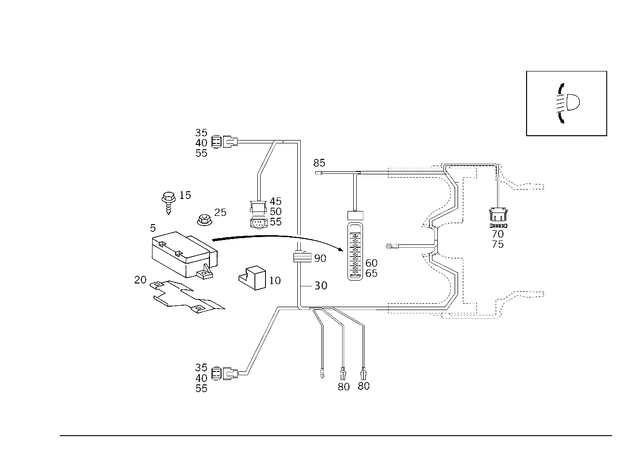 1298260168 - Electrical System: Seal for Mercedes-Benz Image image