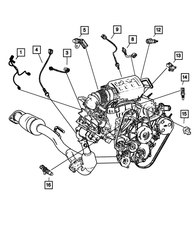 68002763AA - Electrical: Map Sensor for Mopar Image image
