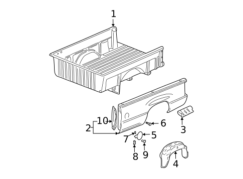 Box Assembly for 2002 Chevrolet Silverado 1500 #1