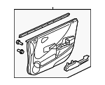 83533SLNA11ZA - Body: Door Trim Panel for Honda: Fit Image