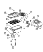 53031760AB - Fuel: Air Cleaner Cover for Dodge: Dakota, Durango Image