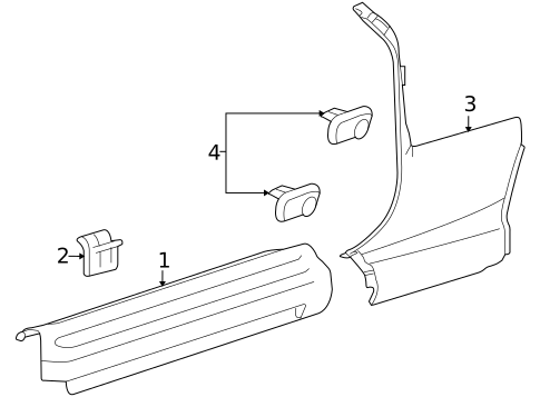 Interior Trim - Pillars for 2009 Pontiac Solstice #0