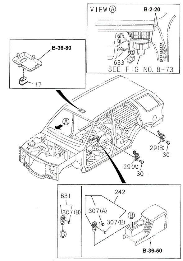 Switch - Relay (Instrument Panel) (1) for 2000 Honda Passport #0