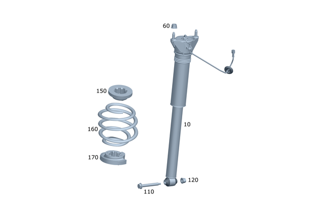2473200404 - : Shock Absorber for Mercedes-Benz Image