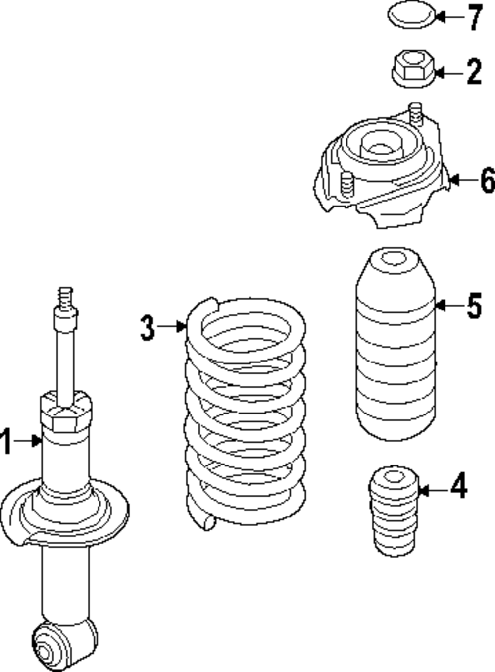 20380FN100 - 2024 Subaru Impreza - Rear Coil Spring | Subaru Parts HQ