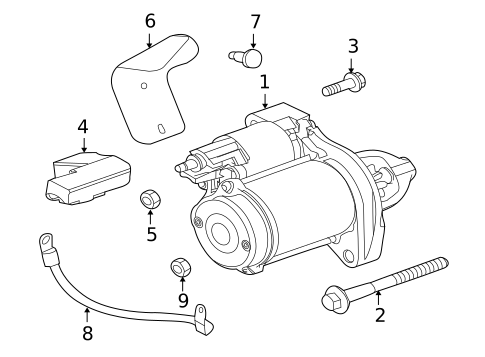 Starter for 2013 Jaguar XJ #0