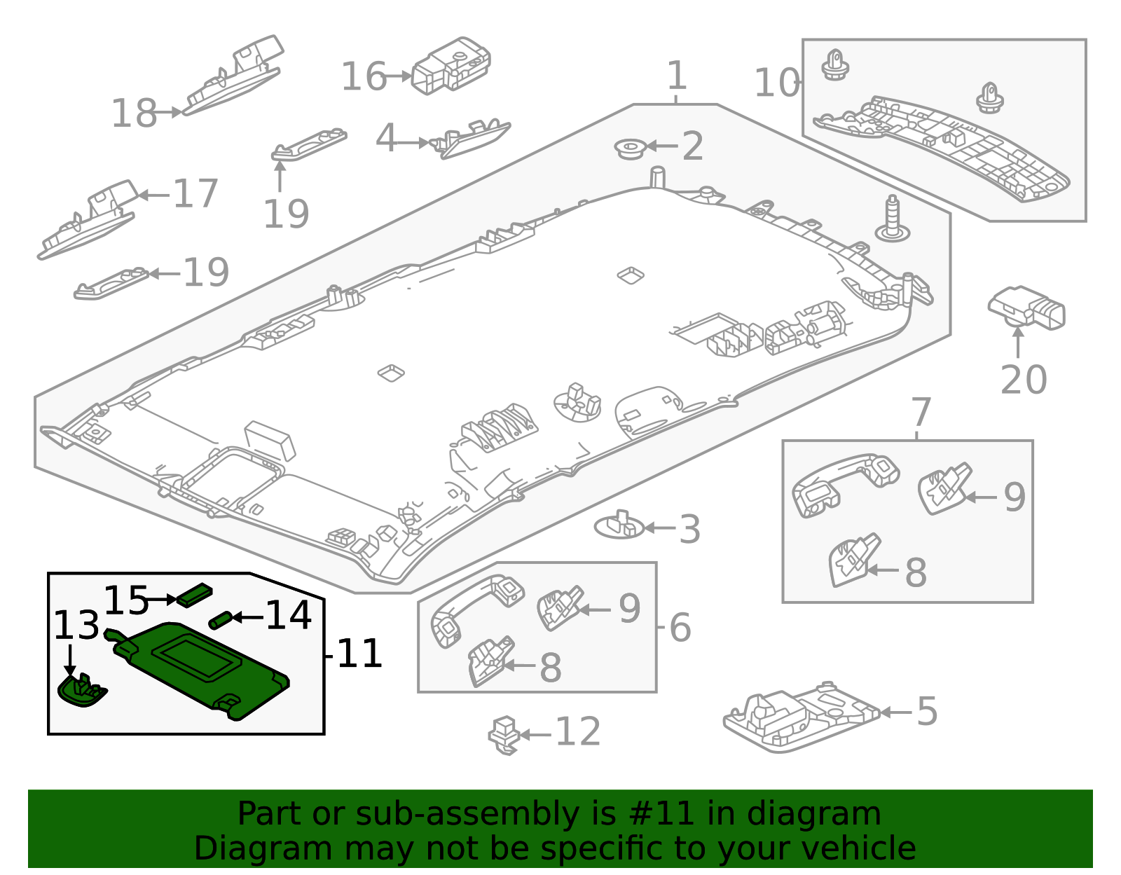 2023-2026 Honda 2026 PASSPORT (RTL), 23-25 PILOT RIGHT (PASSENGER