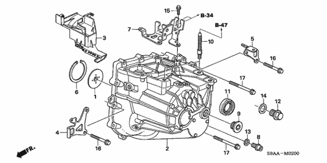 Transmission Case for 2006 Honda CR-V #0