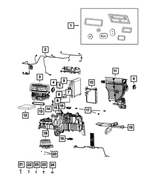 68396044AB - Air Conditioners and Heaters: A/c And Heater Unit Seal Kit for Mopar Image