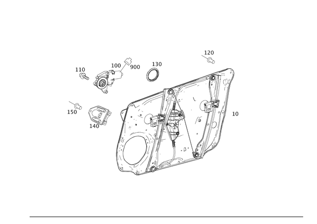 910002004122 - Driver Door: Rivet for Mercedes-Benz Image image