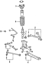 4872514040 - : Front Bushings for Toyota: Cressida, Supra Image