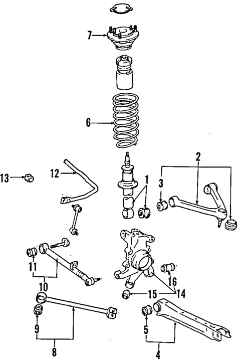 Rear Suspension for 1986 Toyota Cressida #0