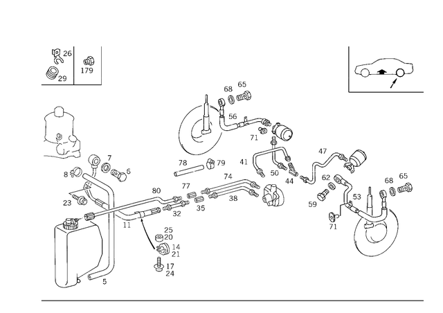 916002017100 - Springs and Suspension: Clamp for Mercedes-Benz: 230SL, 250SL, 260E, 280CE, 280SE, 280SL, 300CE, 300E, 300SD, 300TE, 350SL, 400SE, 400SEL, 450SE, 450SEL, 450SL, 450SLC, 500SEC, 500SEL, 500SL, 600, 600SEL, 600SL, C220, C230, C280, G55 AMG, G550, G550 4x4, G63 AMG, G65 AMG, S420, SL320 Image image