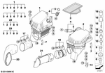 13717853883 - Fuel Preparation System: Intake Muffler Right for BMW Image