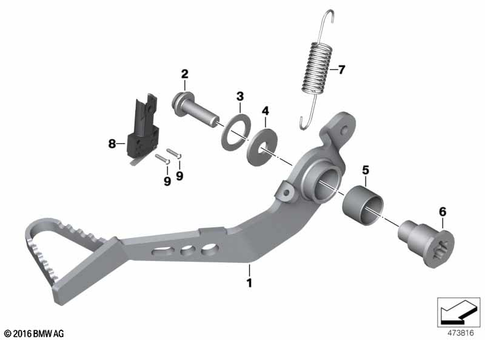 Brake Pedal, Connection Linkage for 2019 BMW-Motorrad R nineT Scrambler #0