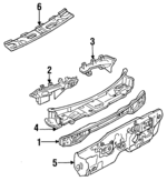B4817062YC - Body: Cowl Top Panel for Mazda: MX-3 Image
